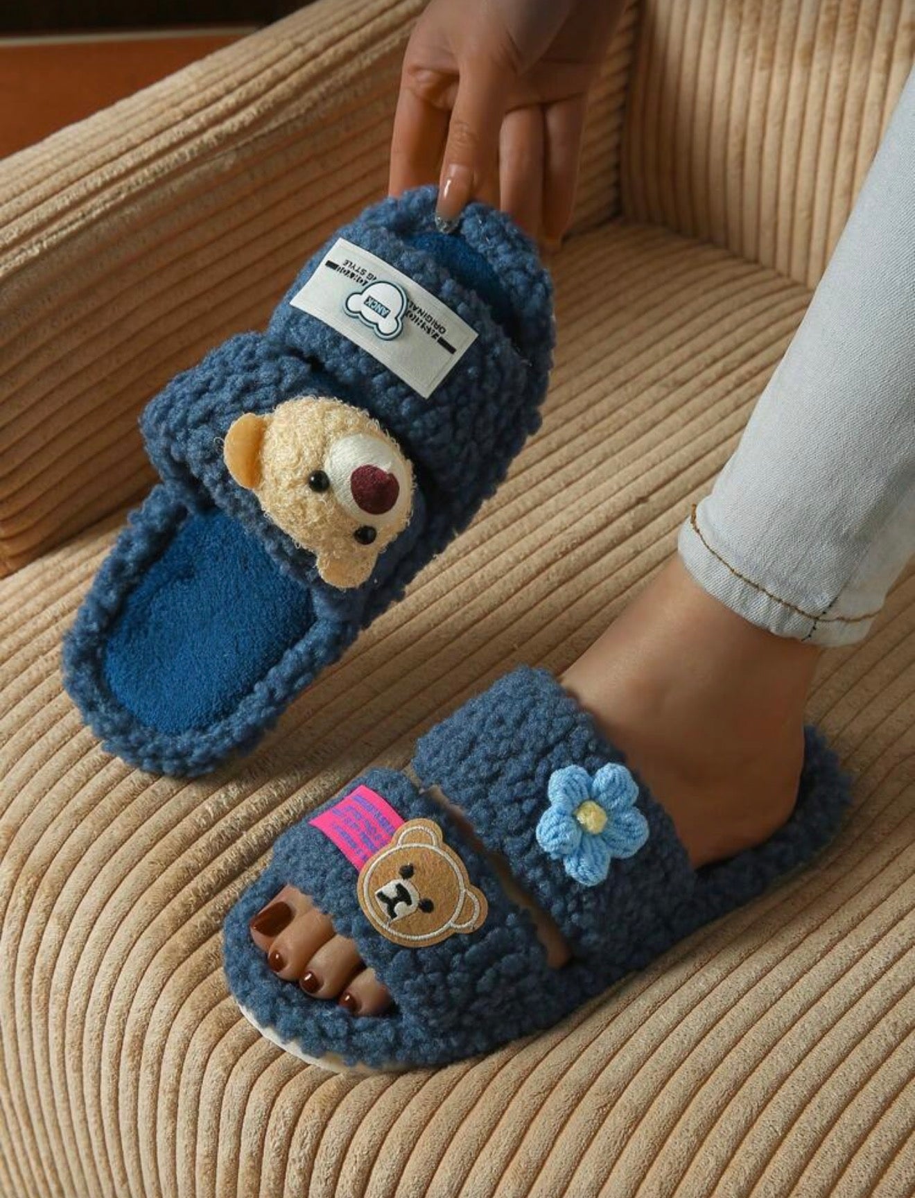 Teddy Bear Slippers