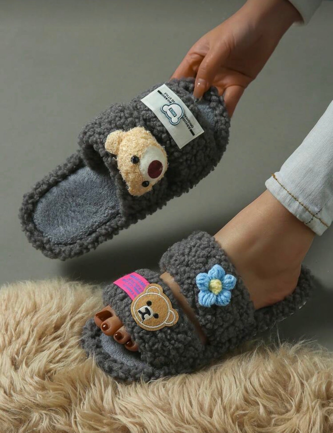 Teddy Bear Slippers